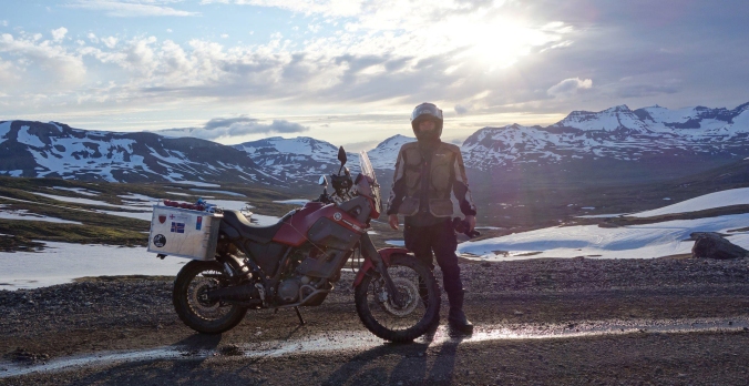 This is in Iceland, where he took his iron horse for a ride - Picture by Remco